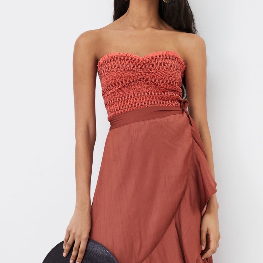 Anthropologie  Smocked Sweetheart  Tube Top